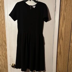 LuLaRoe Elegant Black Midi Dress